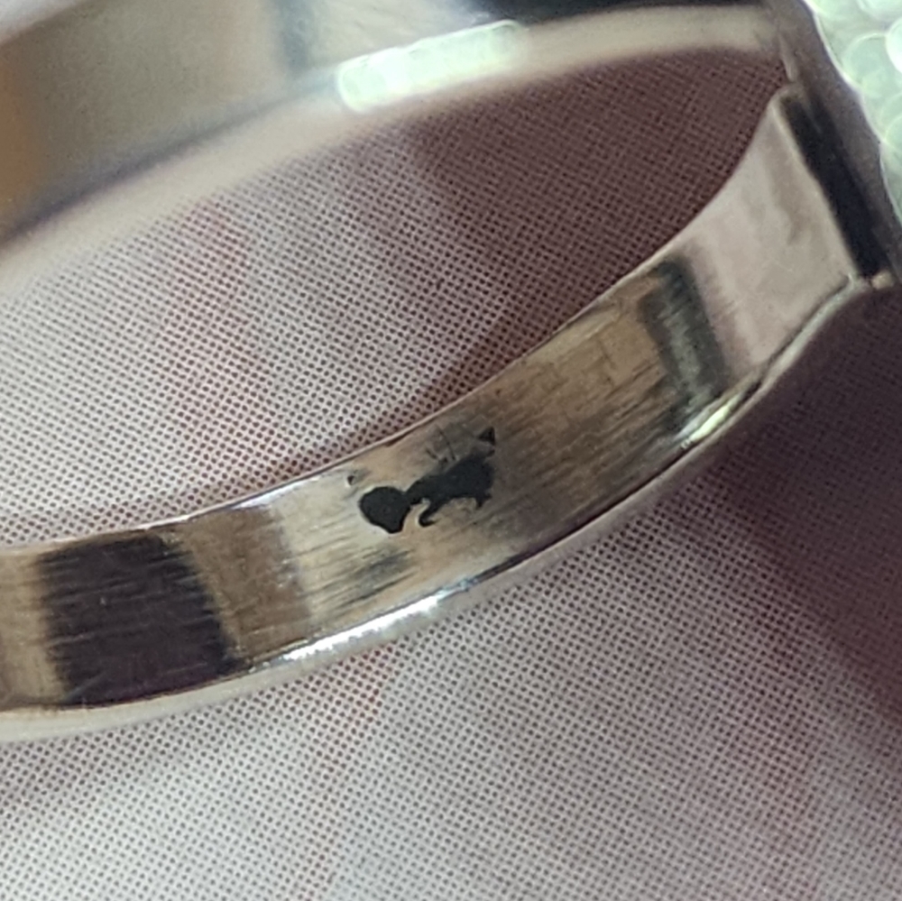 Purpurite and Sterling Silver Statement Ring - Picture 4 of 5